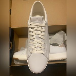 Cole Haan Women’s Grand Pro Tennis Lace Up Sneaker Size 8 White Brand New